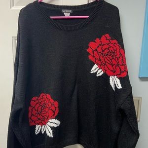 VENUS Rose Patterned Sweatshirt